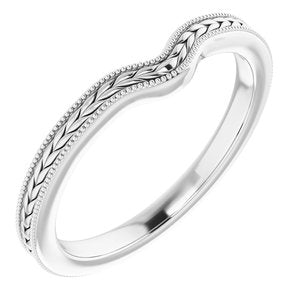 Sterling Silver Band for 6x4 mm Oval Ring