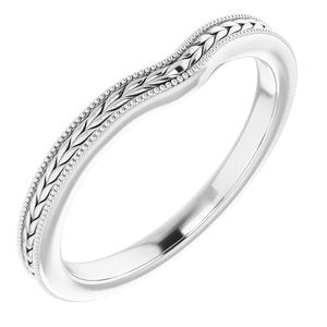 Sterling Silver Band for 5.2 mm Round Ring