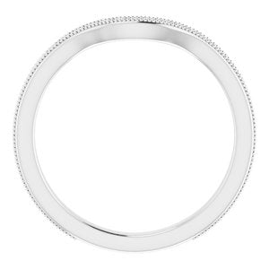 Sterling Silver Band for 8.2 mm Round Ring