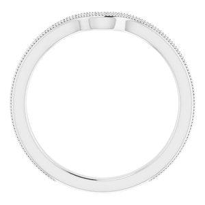 Sterling Silver Band for 6x4 mm Oval Ring