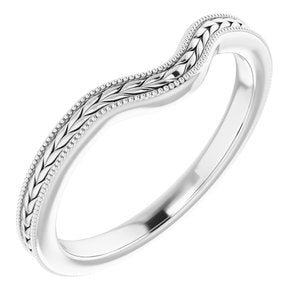 Sterling Silver Band for 8x6 mm Oval Ring