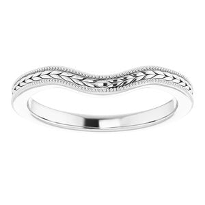 Sterling Silver Band for 8.2 mm Round Ring