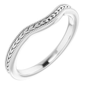 Sterling Silver Band for 7 mm Cushion Ring