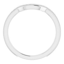 Load image into Gallery viewer, Sterling Silver Band for 8x6 mm Emerald Ring
