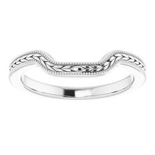 Load image into Gallery viewer, Sterling Silver Band for 10x8 mm Emerald Ring
