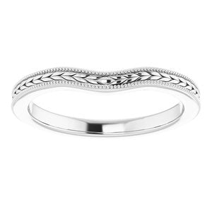 Sterling Silver Band for 6 mm Cushion Ring