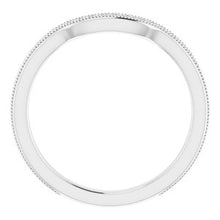 Load image into Gallery viewer, Sterling Silver Band for 7 mm Asscher Ring

