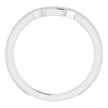Load image into Gallery viewer, Sterling Silver Band for 7x5 mm Emerald Ring
