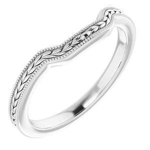Sterling Silver Band for 7 mm Square Ring