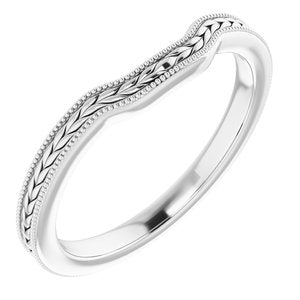 Sterling Silver Band for 5 mm Square Ring