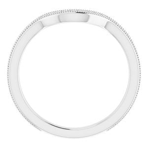 Sterling Silver Band for 10x8 mm Oval Ring