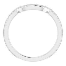 Load image into Gallery viewer, Sterling Silver Band for 10x8 mm Emerald Ring
