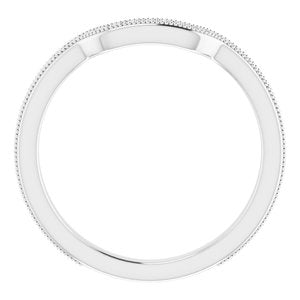 Sterling Silver Band for 7 mm Square Ring