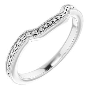 Sterling Silver Band for 7.5 mm Square Ring