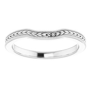 Sterling Silver Band for 4.5 mm Square Ring