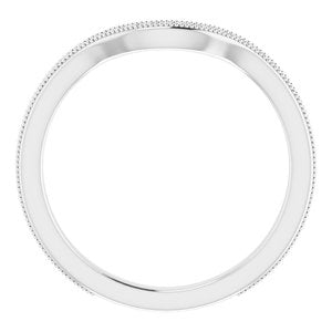 Sterling Silver Band for 9 mm Round Ring
