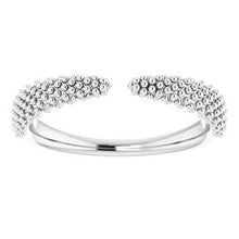 Charger l'image dans la galerie, Sterling Silver Beaded Negative Space Ring
