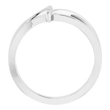 Charger l'image dans la galerie, Sterling Silver 12.4 mm Freeform Bypass Ring
