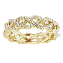 Load image into Gallery viewer, 14K Yellow 5/8 CTW Diamond Eternity Band Size 6.5
