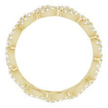 Load image into Gallery viewer, 14K Yellow 5/8 CTW Diamond Eternity Band Size 6.5
