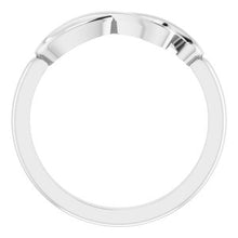 Charger l'image dans la galerie, Sterling Silver Infinity-Inspired Heart Ring
