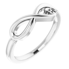 Charger l'image dans la galerie, Sterling Silver Infinity-Inspired Heart Ring
