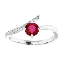 Load image into Gallery viewer, Accented Bypass Ring  
