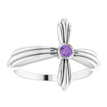 Charger l'image dans la galerie, Solitaire Sideways Cross Ring  

