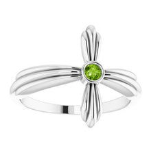 Charger l'image dans la galerie, Solitaire Sideways Cross Ring  
