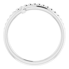 Charger l'image dans la galerie, Sterling Silver Negative Space &amp; Beaded Cross Ring
