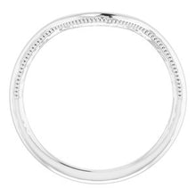 Charger l'image dans la galerie, Sterling Silver Wedding Band for 9.4 mm Round Ring
