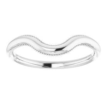 Charger l'image dans la galerie, Sterling Silver Wedding Band for 9 mm Round Ring
