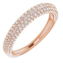 Load image into Gallery viewer, 14K Rose 1/2 CTW Diamond Matching Band
