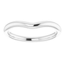 Charger l'image dans la galerie, Sterling Silver Band for 7x7 mm Heart Ring
