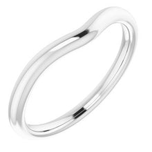 Charger l'image dans la galerie, Sterling Silver Band for 7x7 mm Heart Ring
