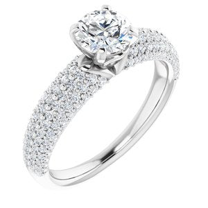 Accented Engagement Ring or Band  