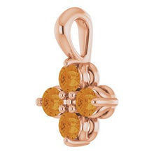 Load image into Gallery viewer, 14K Rose Youth Citrine Pendant
