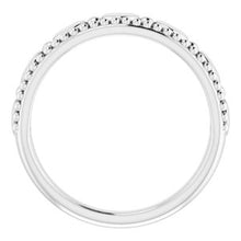 Charger l'image dans la galerie, Sterling Silver Stackable Beaded Heart Ring
