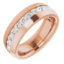 Load image into Gallery viewer, 10K Rose 1 3/8 CTW Diamond Band
