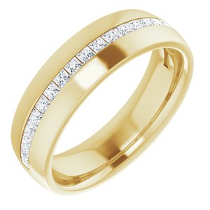 Bande de diamant 14K jaune 5/8 CTW
