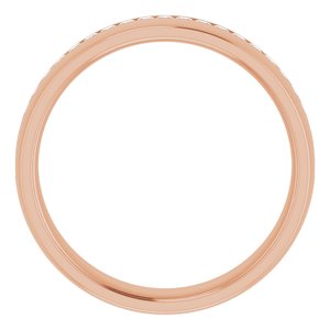 14K Rose 5/8 CTW Diamond Band