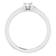Load image into Gallery viewer, Sterling Silver Imitation Diamond Youth Solitaire Ring
