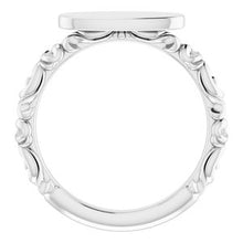 Charger l'image dans la galerie, Sterling Silver 13x5.5 mm Oval Signet Ring
