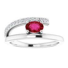 Load image into Gallery viewer, Accented Bypass Ring  
