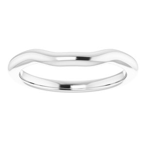 Sterling Silver Band for 10 mm Cushion Ring