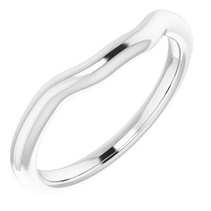 Sterling Silver Band for 9 mm Square Ring