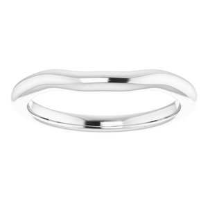Sterling Silver Band for 9 mm Cushion Ring
