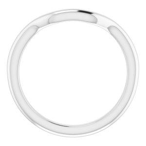 Sterling Silver Band for 10 mm Square Ring
