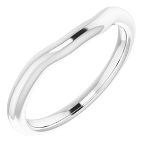 Sterling Silver Band for 9.4 mm Round Ring