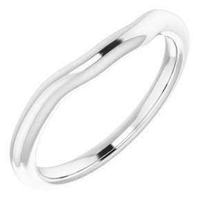 Sterling Silver Band for 10x8 mm Emerald Ring